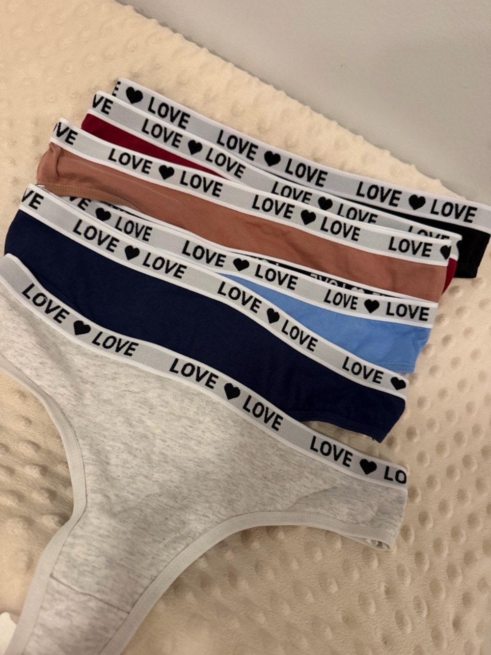 Brand New pack of Thong Undies different colors one size